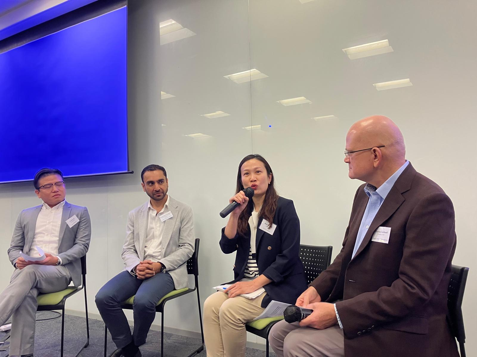 Four-person panel on talent acquisition best practices at Talent Acquisition Trend 2024 in Hong Kong